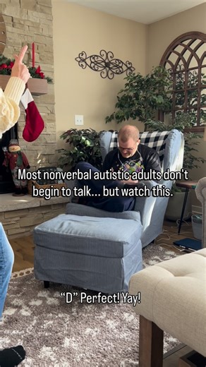 Dylan Learns To Talk on Instagram: "Two months ago, my autistic son found his voice. After 27 years of silence, every sound he makes is a miracle. 🌟 Today we’re practicing letters - combining his new voice with ASL - and each one carries the weight of hope, pride, and endless love. This is what progress looks like. This is what joy sounds and signs like. Cheer him on with me in the comments 💬 👇 Every word of encouragement means the world. 💙 #Autism #ASL"