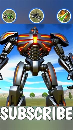 BIKES CONVERT TO ROBOT TESTING CHALLENGE 🔥|| INDIAN BIKE DRIVING 3D || #shorts #short #viral #gta