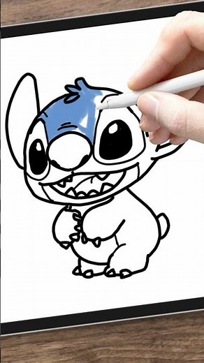 ✨ HOW TO DRAW STITCH EASILY 🐾 | Step by Step for KIDS 👶 | Easy Disney Drawings