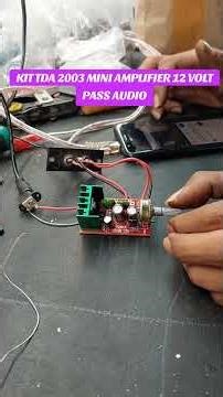 Kit Power Amplifier Mini TDA 2003 Mono 12V DC #speakershopping #promoshopee #subwoofer #audiojernih