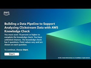 T.Anh Huy | Knowledge Check: Building a Data Pipeline to Support Analyzing Clickstream Data with AWS