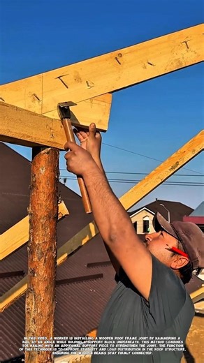 Roof Frame Joint Installation | Toe Nailing + Support Block Technique!.