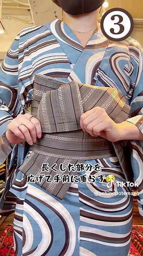浪人結びアレンジ5選：半幅帯の結び方