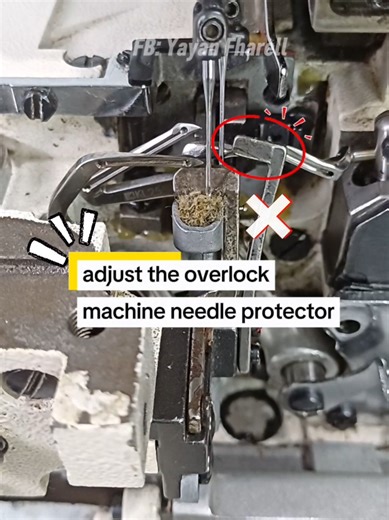 Adjusting Overlock Needle Guard for Better Sewing