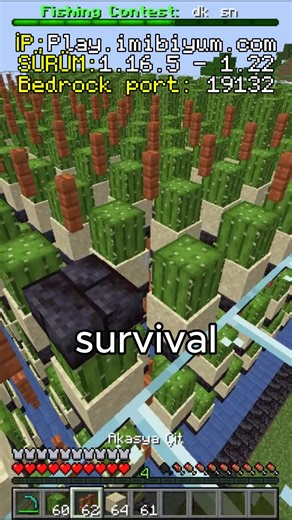 İmibiyum Network on Instagram: "⚡️ Sunucu Adı: İmibiyum ✨ IP Adresi: play.imibiyum.com 📌 Bağlantı Noktası: 19132 🔗 discord.gg/imibiyum . . . . #minecraft #minecrafttürkiye #imibiyum #bedrock #java #notch"