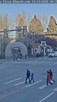 SeeJH.ai: Sunset at Broadway Town Square - Dec 13, 2025 #JacksonHole #Timelapse