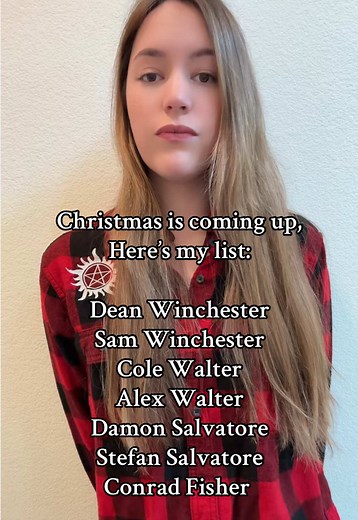 Be sure to check it twice, I want my man 🎄🎁 #fyp #fangirl #thevampirediaries #supernatural #thesummeriturnedpretty