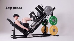 Leg Press Hack Squat Machine, Professional Adjustable Leg Exercise Machine