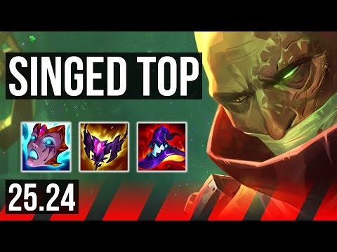 SINGED vs GWEN (TOP) | Good KDA: 17/1/6 | EUW Diamond | 25.24