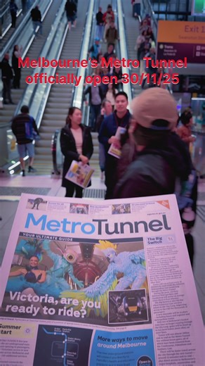 It’s OPEN… Melbourne’s Metro Tunnel officially opened 30 November 2025 and what a ride it was, smooth, clean, ultra modern and speedy… This city just levelled up… #melbourne #melbournelife #australia #metromelbourne #transport