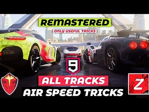 Asphalt 9 | All 14 Tracks Hidden Airspeed Tricks ( Remastered ) - Fury™ ZaYn