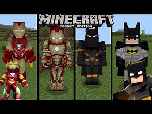 BATMAN VS İRONMAN MODU MİNECRAFT PE 1.19 (2023)