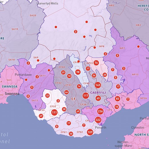 Dynamic postcode mapping tools – Maproom