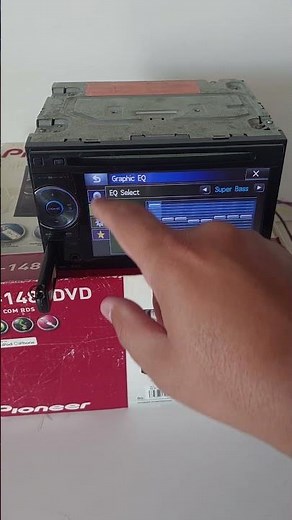 DVD Pioneer AVH-1480 | Multimídia Automotivo com Tela Touch, Bluetooth, USB e Som Potente saida top