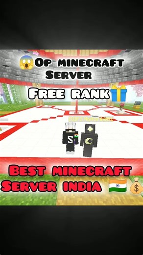Best OP Minecraft Server 🔥Free Rank + Easy Money 💰IP in Comment 📌#minecraft# server #minecraftserve