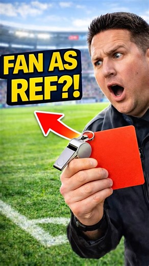Can a Fan Really Referee a Match?! 🤯 #soccer #football