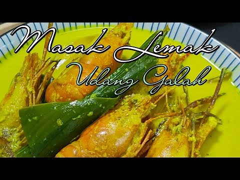 Resepi Masak Lemak Udang Galah