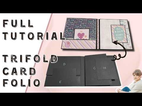 Trifold Card Folio | FREE TUTORIAL | Start to finish | NO chipboard | Quick & easy