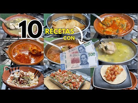 ‼️MENU CON $1,000 🤑 Ideas De 10 Comidas Económicas,Fáciles y Rendidoras
