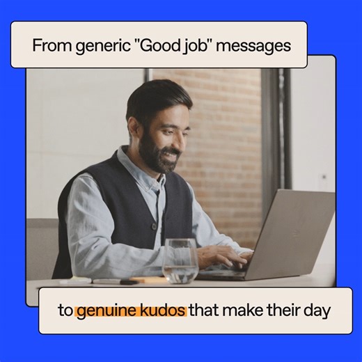 Leave cookie-cutter recognition in the past and bring authentic peer-to-peer appreciation into the present. Workleap's there so you can celebrate the moments that matter. Take a look 👉 https://lnkd.in/ekq7vxru ---------- Laissez la reconnaissance générique derrière et permettez à tous de reconnaître les bons coups de manière authentique. Avec Workleap, tout le monde peut facilement souligner les moments qui comptent vraiment. Pour en savoir plus 👉 https://lnkd.in/eNDcK7Va | Workleap