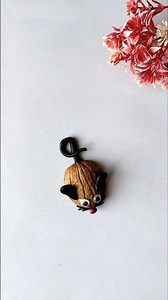 🐭 Walnut shell craft ideas | DIY Fun And Easy Clay Craft ideas #shorts #shortsfeed #diy #clay #craft