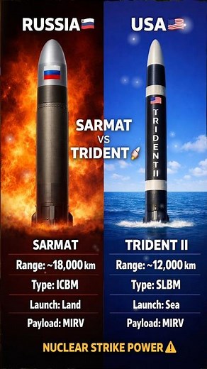 SARMAT vs TRIDENT 🚀 | LAND vs SEA ⚔️