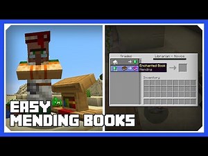 Minecraft 1.14 Easy Mending Books | How To Change Villager Professions!