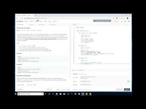 LeetCode Problem #519 Random Flip Matrix