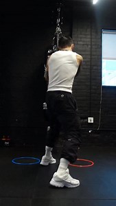 PIVOT DRILL | SAVE & SHARE Here is a great, simple pivoting DRILL you can use with you or your clients. The rings on the floor visually help you see where you should be placing your lead foot. Especially for any beginner boxers, these visual tools like rings and cones can help them visually see feet placement better! We have tools, use them. The combination you throw after each pivot can vary! I chose these 2 personally. Change them however you like! 🥊 #boxingcombos #boxingtechnique #boxingdril