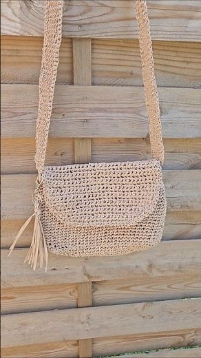 Sac Raphia au crochet 🧶👜 #crochet #crocheting #diy #faitmain