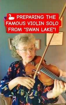 🦢🎻THE FAMOUS VIOLIN SOLO FROM "SWAN LAKE"! Links in Description!