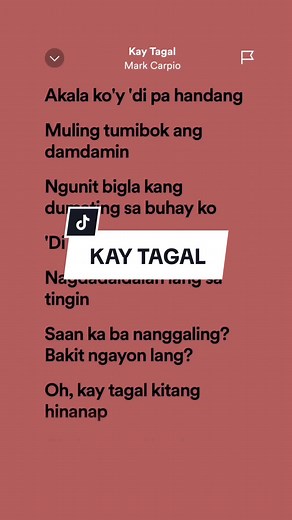 Kay Tagal: Meaningful Tagalog Song Lyrics by Mark Carpio