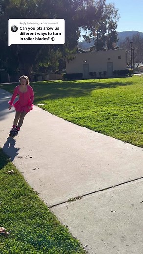 Replying to @leeno_xxx 5 different ways to turn on rollerblades :)) LOOK where your going and get used to weight transfers and edges 🐰☺️✨certified skate instructor✨ lmk if you have anymore questions about learning to turn or learning to skate! #rollerblading #inlineskating #howto #tutorial #girl #coach #rollerblade #tips #rollerskating #movefreely 🎥 @airdolphin thanks for filming me ☺️