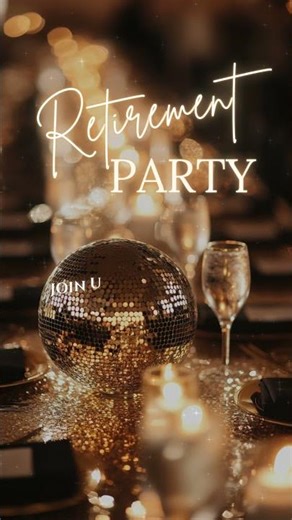 Black & Gold 70th Birthday Invitation | Elegant Animated Canva Video