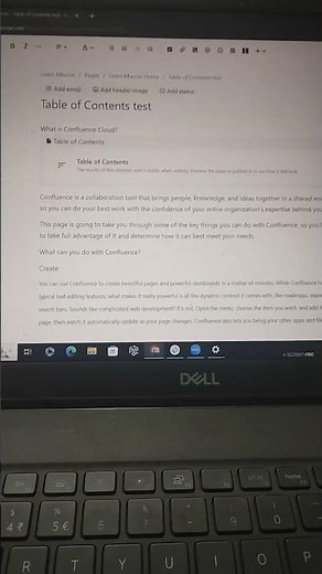 Table of Contents Macro | Learn Confluence