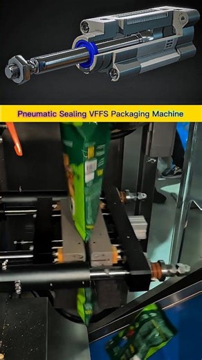 High-Speed Pneumatic Gravity-Fed VFFS Packaging Machine Mechanism #Engineering #Automation #shorts