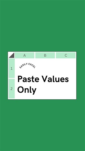 11K views · 116 reactions | Use this paste special hack to paste values only!!! Full course in Bio﫶 #excel #exceltips #exceltricks #spreadsheets #workhacks #finance #learnexcel #geekinthesheet #accounting #tutorial #corporate #exceltutorial #microsoftambassador #wfh #workfromhome | Easily Excel | Facebook