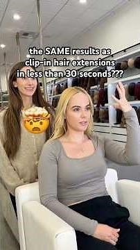 the BEST mini clip-in hair extensions?! #hairextensions #tutorial #clipinextensions #transformation