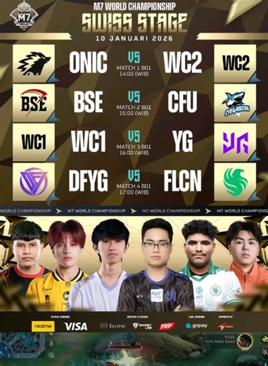 Jadwal ONIC di M7: Mulai 10 Januari 2026