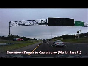 Driving from Downtown Tampa to Casselberry (Via I. 4 East Florida)