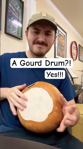 🎃 Gourd Drums ARE a thing! #percussion #instruments #gourds #musician