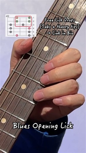 Blues Opening Lick | Get the latest Free Lick Drop with TAB + theory. No signup required.