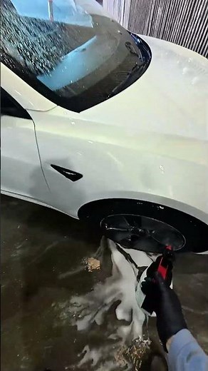 POV Tesla Tyre Shine 🛞✨ / Pat 4 /So Satisfying / 2023 Tesla Model 3
