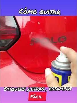👍cómo quitar stickers , letras ,estampas calcomanías de tu auto sin dejar residuos de pegamento💥🤔