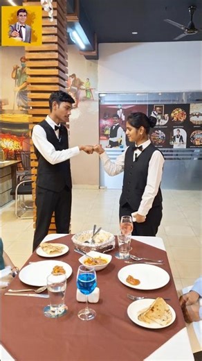 Right way to serve? \nCurry → Roti → Ladies first? #waiter