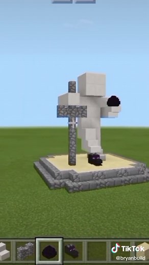 Minecraft Dragon Slayer Statue Build