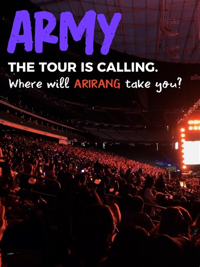 ARIRANG Concert Trips 2026 🌍✨ The concerts haven’t even started yet but the journey can already begin. When the tour arrives, every city will hold a different kind of memory. The airport before the trip. Exploring a new city before the concert. And that walk to the venue surrounded by thousands of ARMY, all waiting for the same moment. For this tour, Roona Journey is creating small-group trips across selected cities, for those who want to experience the tour beyond the concert itself. Because s