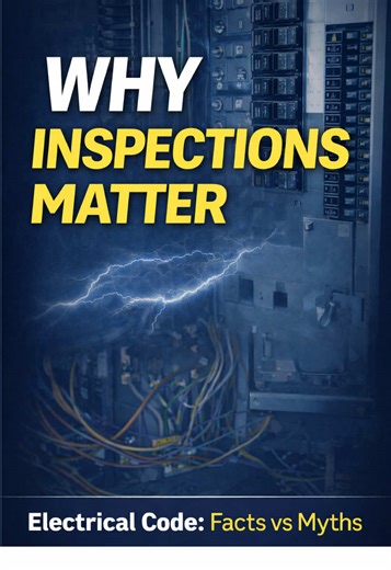 Are electrical inspections actually necessary — or just another step that slows projects down? This is one of the most debated parts of electrical code compliance. Some see inspections as red tape. Others see them as an added layer of accountability. In this final part of the Electrical Code: Facts vs Myths series, I break down why inspections exist, what they’re meant to verify, and how they fit into modern electrical standards. Do inspections improve quality — or are they overkill? Let’s talk 