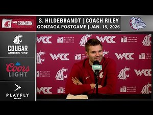 WSU MBB: "More Leadership" | David Riley/Simon Hildebrandt Gonzaga Postgame | 1/15/26