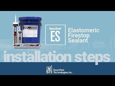 Elastomeric Firestop Sealant Installation